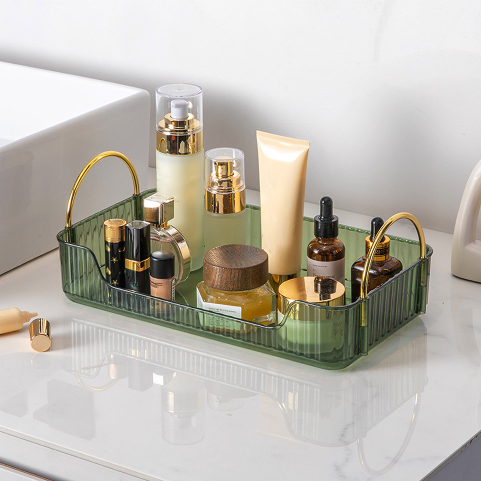 Home Bathroom Organizer - Organizador de baño de lujo, estante