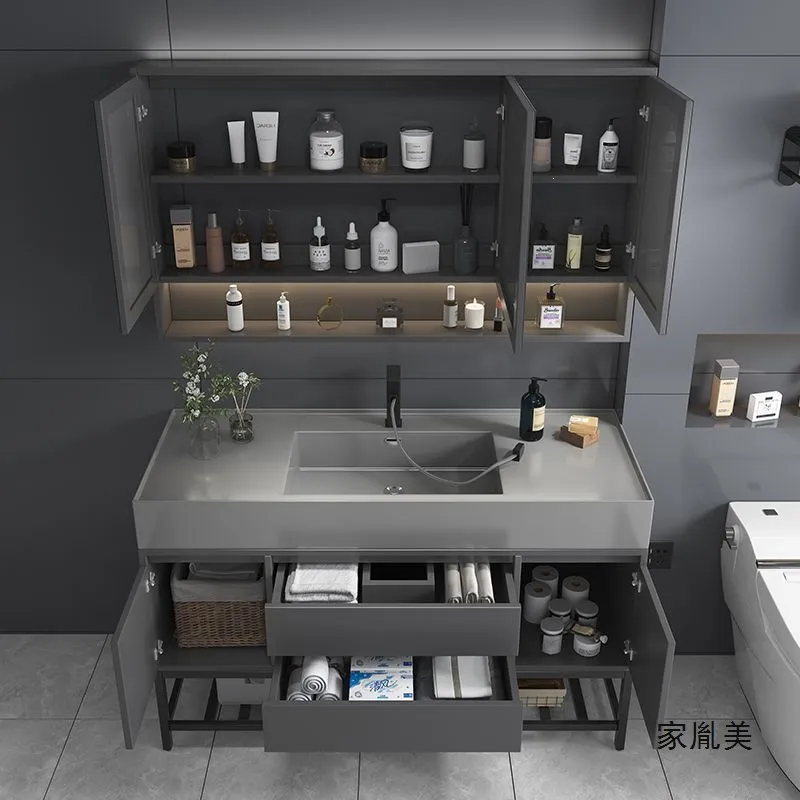 Home Bathroom Wash Basin - Mueble de Baño de Madera Maciza