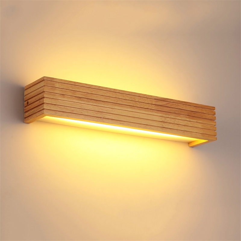 Japan Bathroom.Home - Lámparas Led de madera de roble