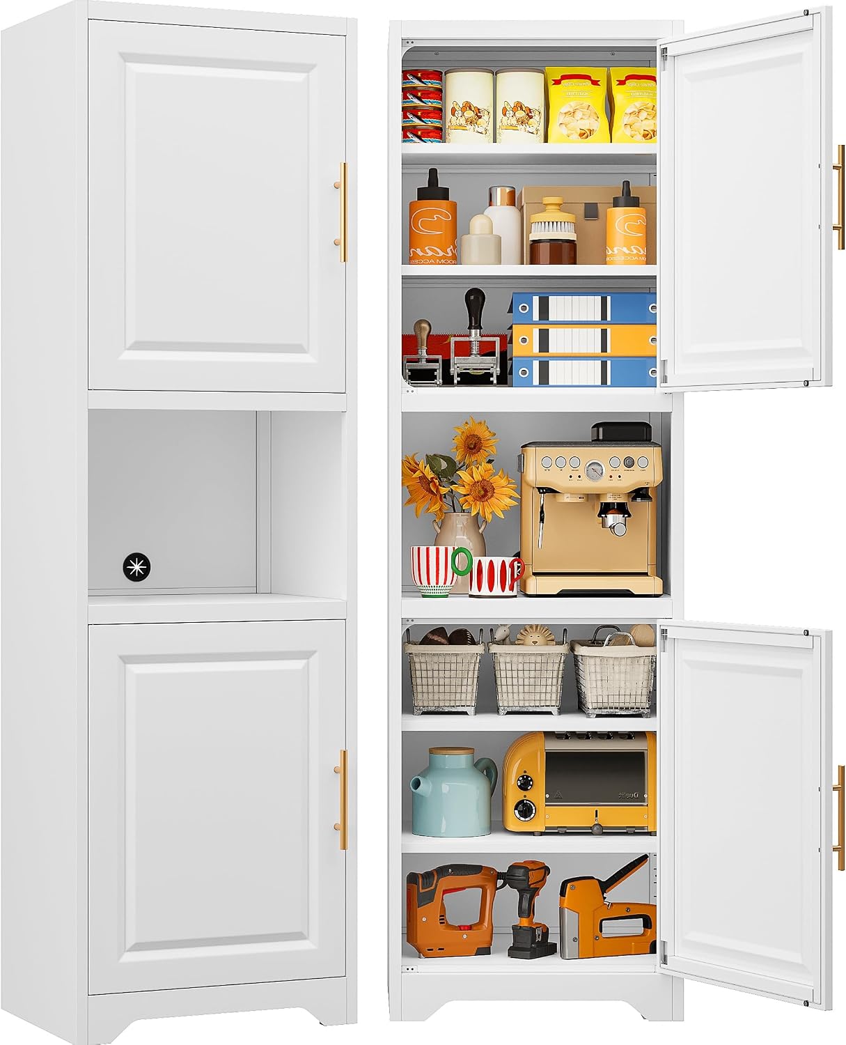 Home Bathroom Organizer - Armario de Almacenamiento Estrecho de 67