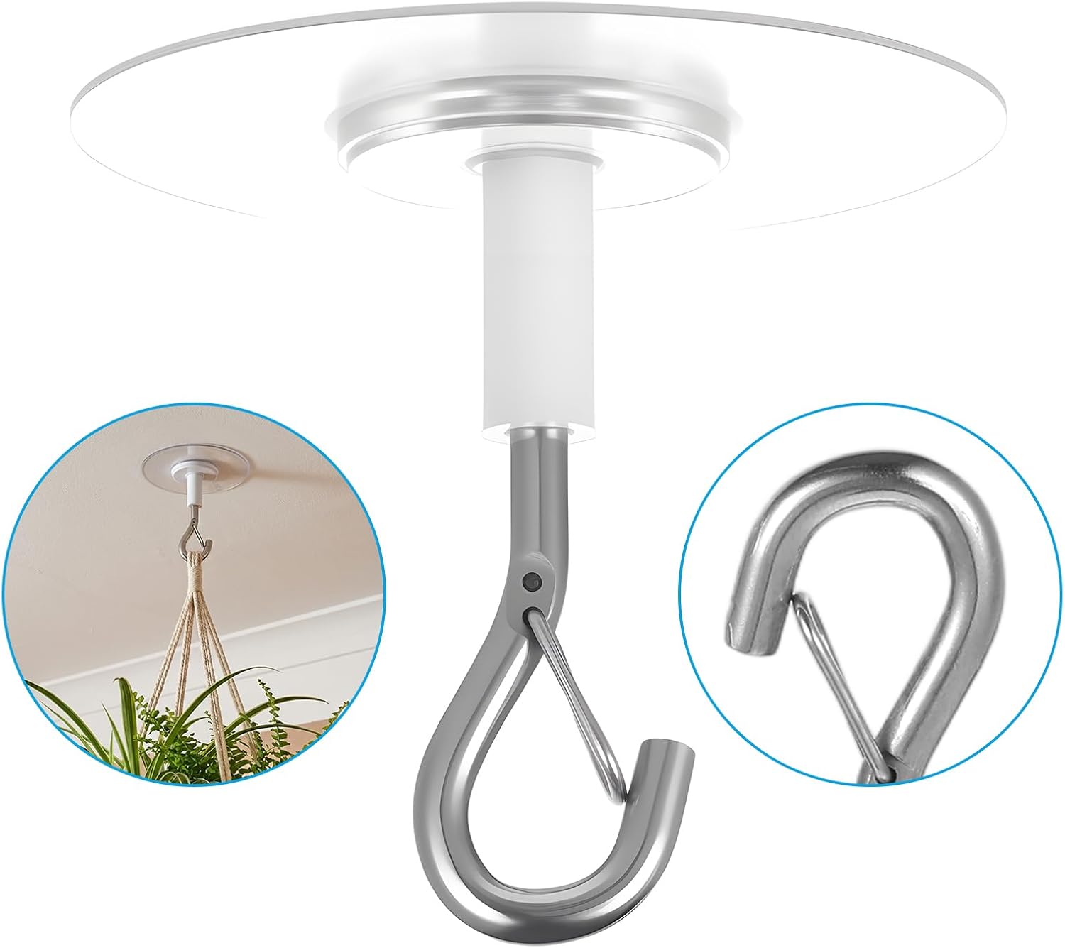 Robe Hook Adhesive - Ganchos de techo autoadhesivos de alta