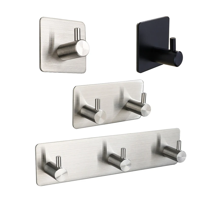 Robe Hook Adhesive - Ganchos Autoadhesivos de Acero Inoxidable 3M,
