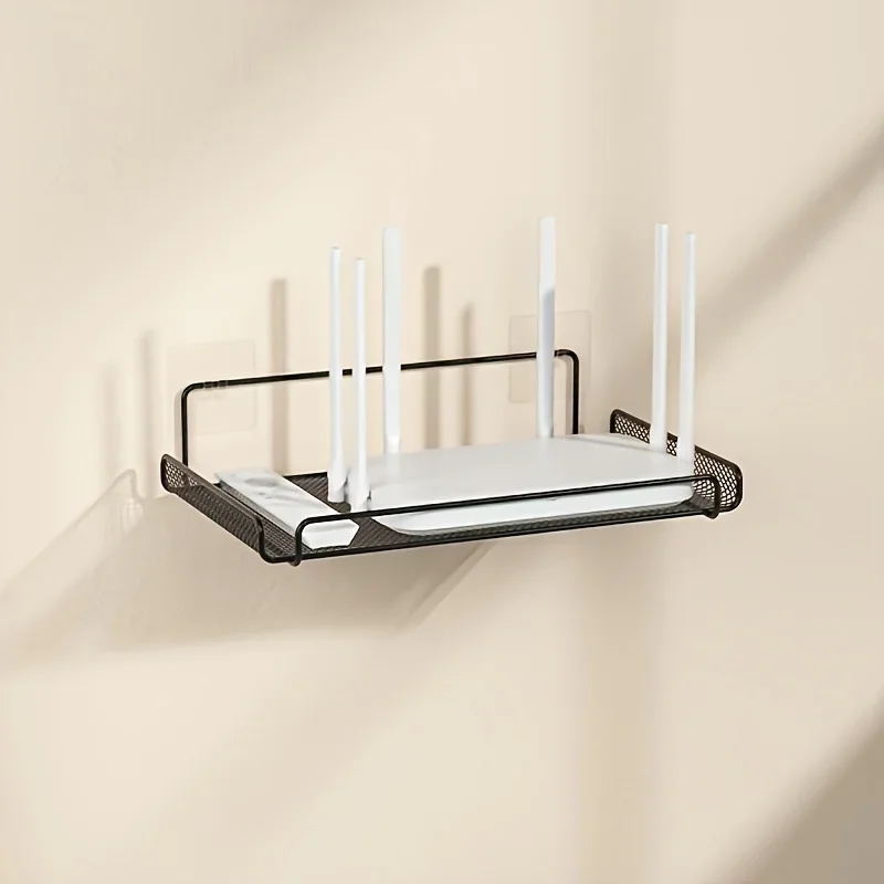 Home Bathroom Organizer - Estante de Acero Inoxidable para Router,