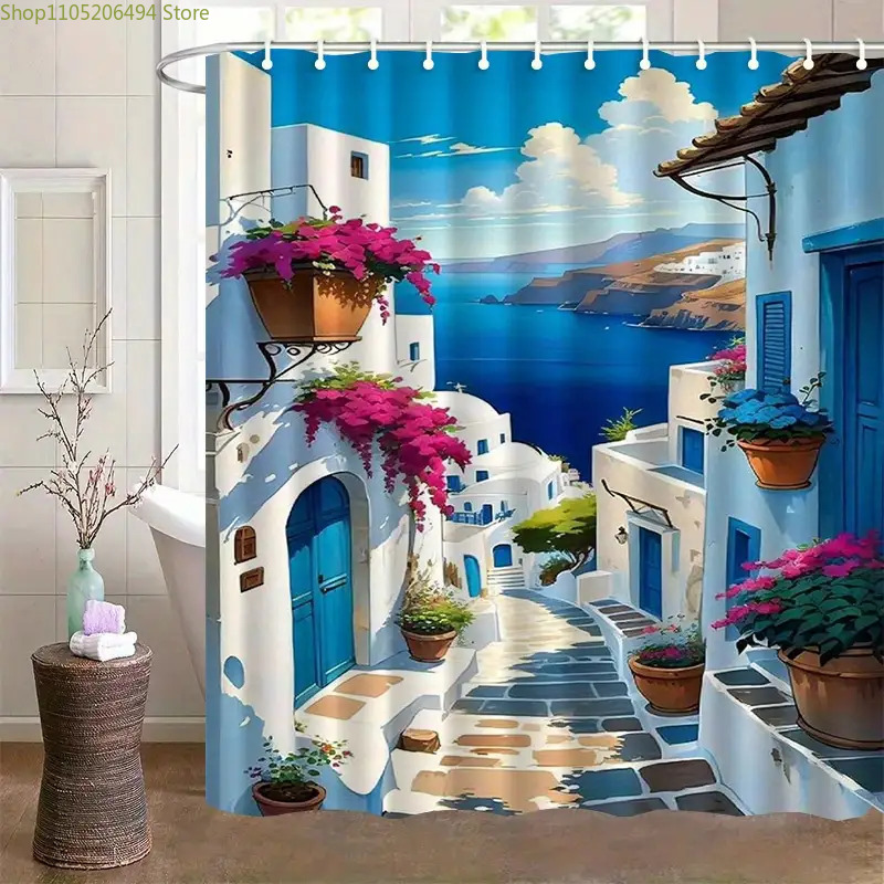 Home Bathroom Design Ideas - Cortina de Ducha con Diseño de