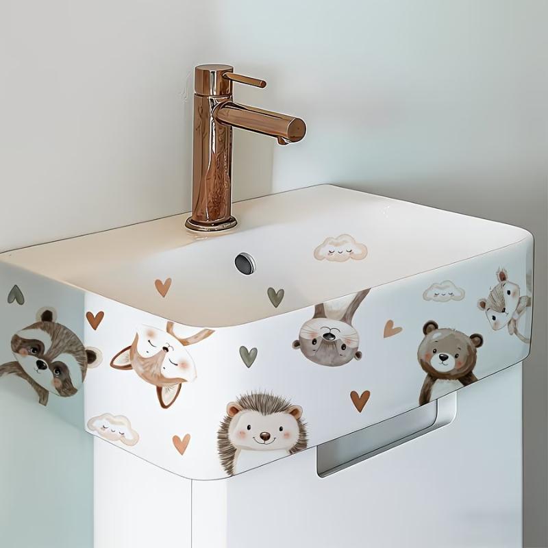 Nuevo Adhesivo Decorativo Flor - Home Bathroom Wash Basin reseña y precio