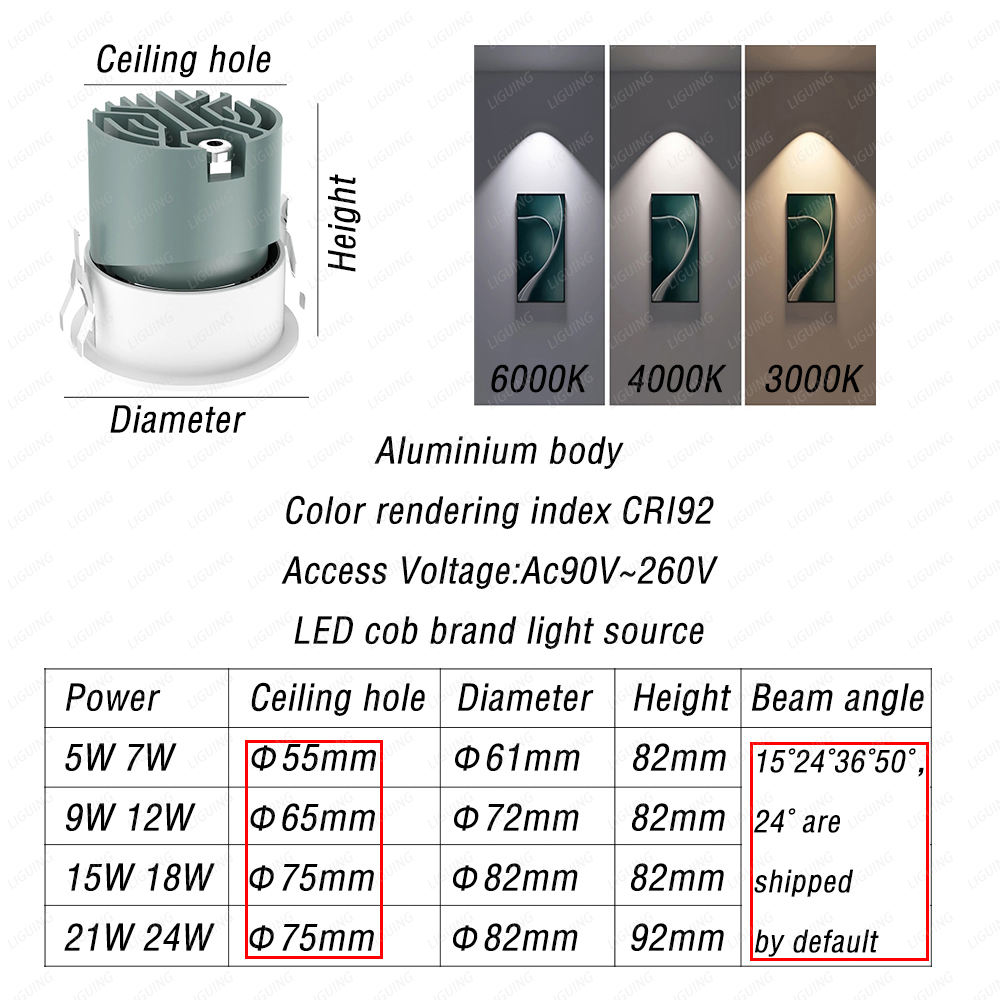 Luces LED empotradas impermeab - Home Bathroom Wash Basin reseña y precio