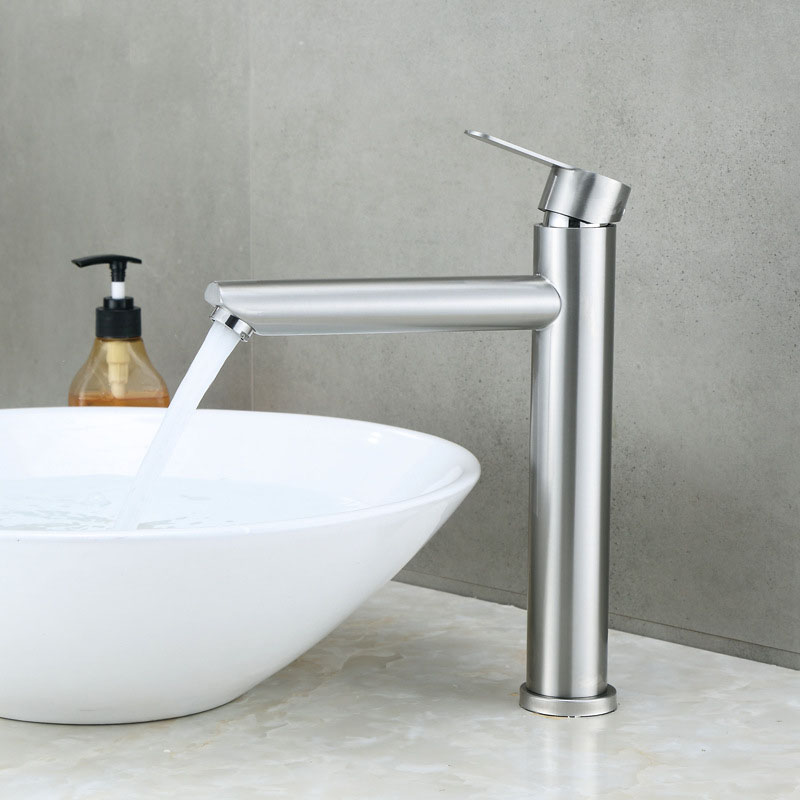 Grifo de lavabo de acero inoxi - Home Bathroom Wash Basin reseña y precio