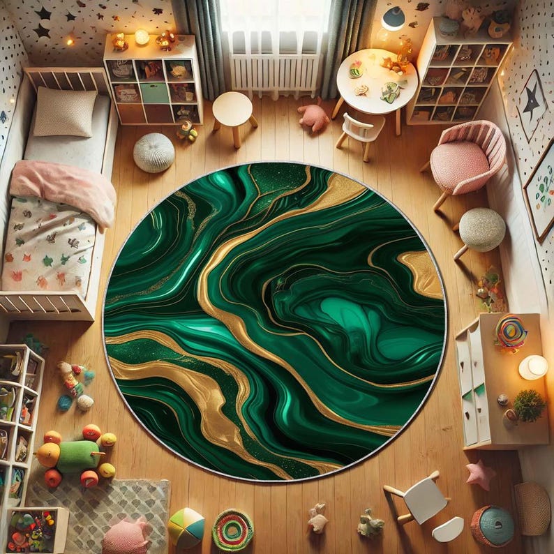 Alfombra redonda de musgo esme - Home Bathroom Design Ideas reseña y precio