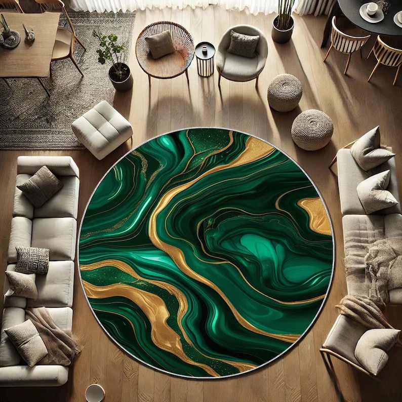 Alfombra redonda de musgo esme - Home Bathroom Design Ideas reseña y precio