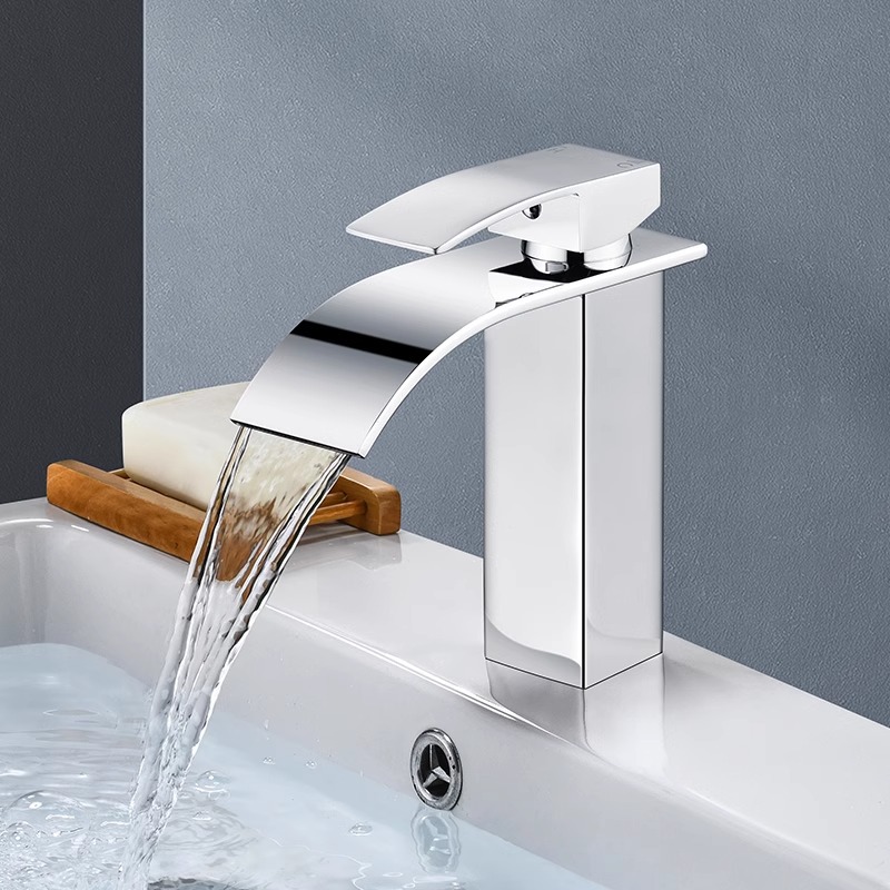 Lavabo en cascada, grifo alto  - Home Bathroom Wash Basin reseña y precio