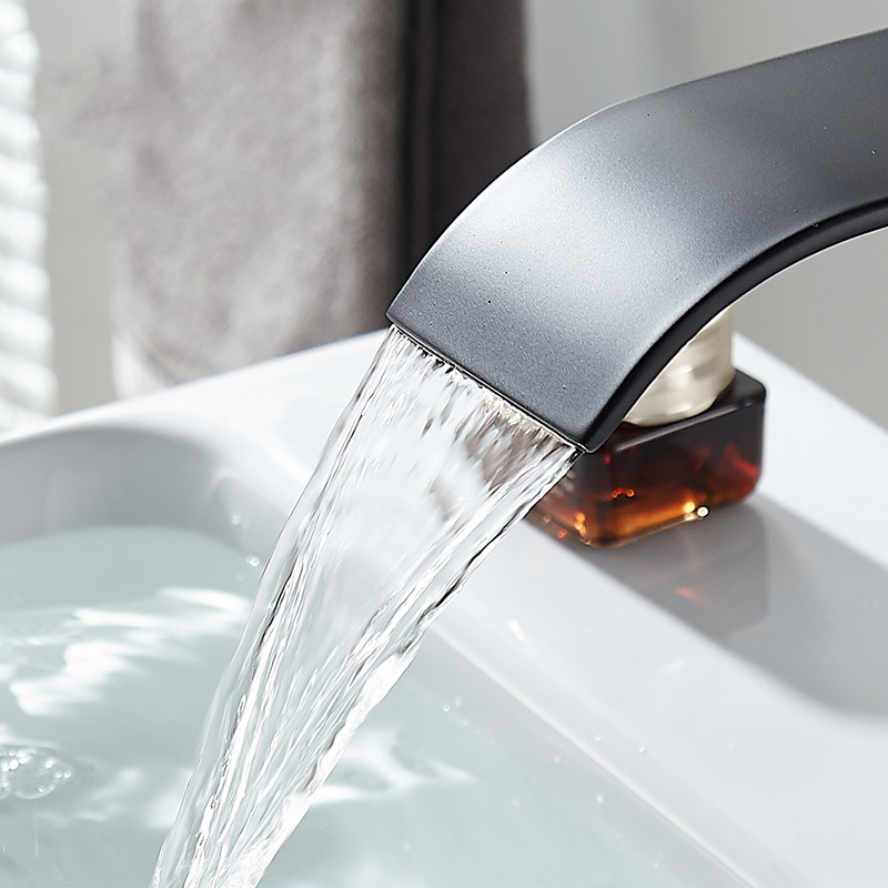 Lavabo en cascada, grifo alto  - Home Bathroom Wash Basin reseña y precio