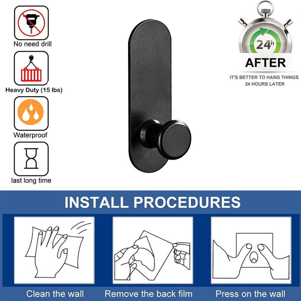 1-5 uds fuerte adhesivo gancho - Robe Hook Adhesive reseña y precio