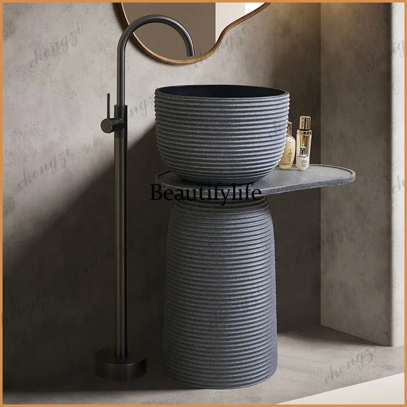 Lavabo de Columna Minimalista  - Home Bathroom Wash Basin reseña y precio