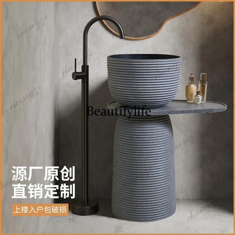 Lavabo de Columna Minimalista  - Home Bathroom Wash Basin reseña y precio