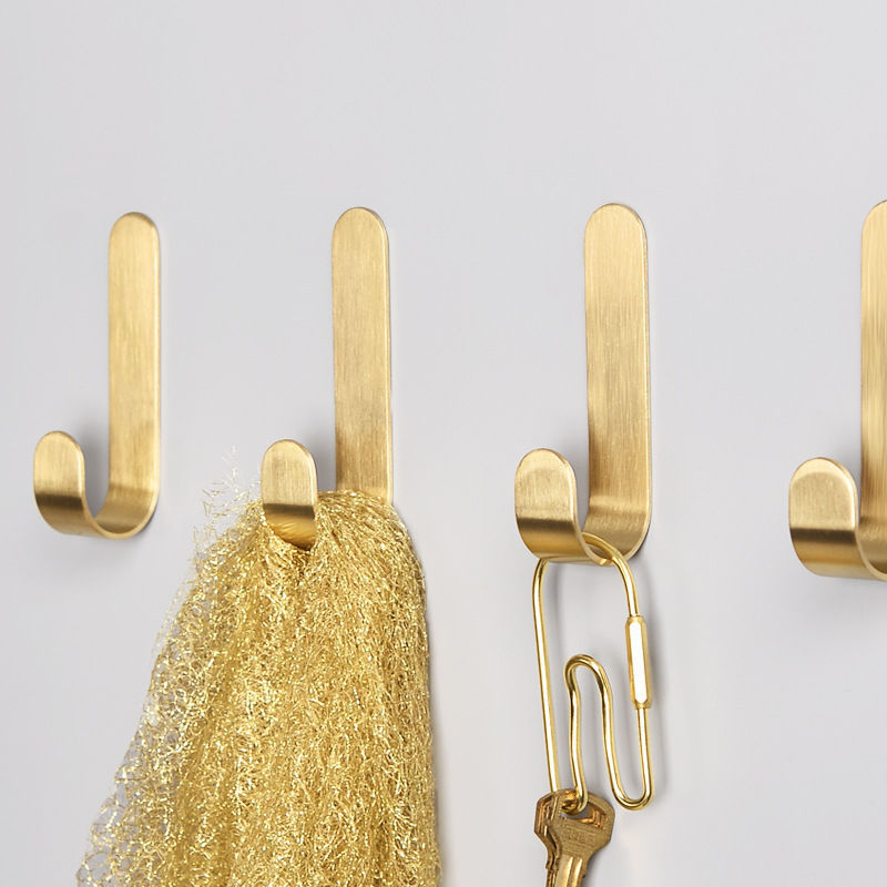 Ganchos de pared de latón sin  - Robe Hook Adhesive reseña y precio