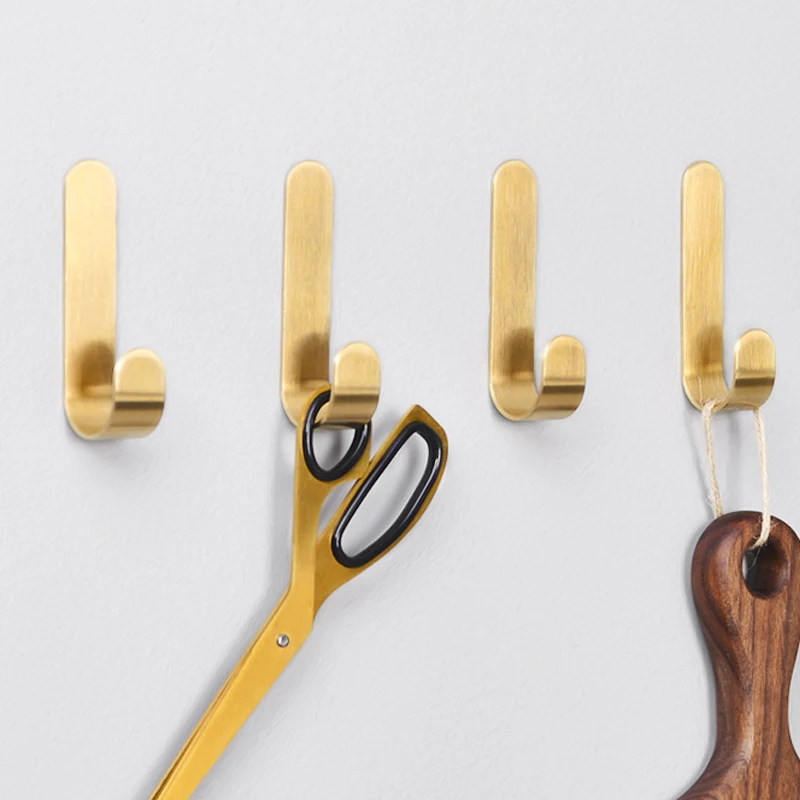 Ganchos de pared de latón sin  - Robe Hook Adhesive reseña y precio