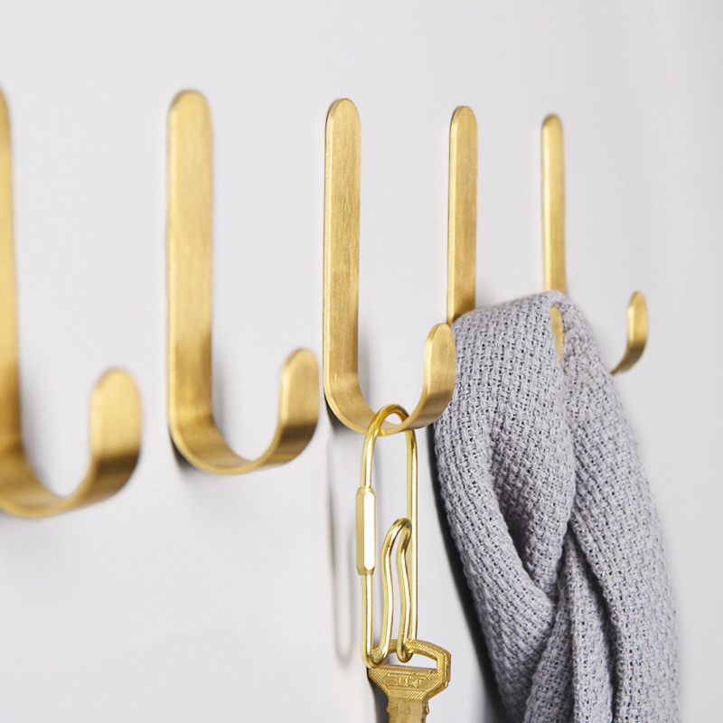 Ganchos de pared de latón sin  - Robe Hook Adhesive reseña y precio